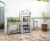 VT Nursery - 4 Tier Wooden Greenhouse FSC 100% Gray Wash (with PE cover) Perspective: left