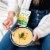 Kettle & Fire Keto-Friendly Broccoli Cheddar Chicken Bone Broth Soup Perspective: left