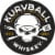 Kurvball The Original Barbecue Kentucky Whiskey Perspective: left