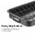 Non-Stick Carbon Steel Roasting Pan with Rack, V Shape Rack Perspective: left