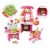 Mundo Toys 110 Piece Kitchen Set For Kids with Mini Supermarket For Girls Perspective: left