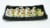 Salmon-Avocado Sushi Roll Perspective: left
