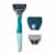 Harry's 5-Blade Men's Razor Kit - Sage Green Perspective: left