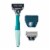 Harry's 5-Blade Men's Razor Kit - Sage Green Perspective: left