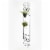 ORE International 58  Metal and Cast Iron Wall Planter in Black Perspective: left