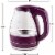 Ovente Glass Electric Kettle with LED Light and Auto Shut-off, Purple 1.5L Perspective: left