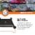 Disc-O-Bed XLarge Cam-O-Bunk Benchable Double Cot with Storage Organizers, Black Perspective: left