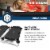 Disc-O-Bed Youth Kid-O-Bunk Benchable Double Cot with Storage Organizers, Black Perspective: left