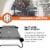 Disc-O-Bed XL Outfitter Bench Double Cot Camping Bunk with Organizers, Grey Perspective: left