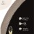 Hamilton Hills 24  Silver Round Mirror | Brushed Metal Framed Classic Design Perspective: left