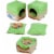 Pet Life PB31GNLG Touchdog Convertible and Reversible Squared 2-in-1 Dog Bed Perspective: left