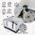 EZwhelp EZclassic 28 x 28 Puppy Dog Whelping Box Playpen w/Rails & Liner, Gray Perspective: left