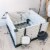 EZwhelp EZclassic 28 x28 Puppy Dog Whelping Box Playpen w/Rails & Liner, Black Perspective: left