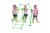 Funphix Glow in the Dark Fort Building Kit with Sheet - Blue/Green Perspective: left