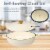 5 Quart Enameled Cast Iron Round Dutch Oven Braiser, Cream Perspective: left