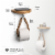 Bamboo Toilet Paper Holder w/ Rope and Shelf Perspective: left
