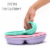 Silicone Suction Plates - Pink, Mint, Lavender Perspective: left