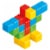 Geomagworld USA GMW148 Magicube 24 Blocks Perspective: left