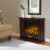 Pleasant Hearth Sheridan Mobile Infrared Fireplace - Cherry Perspective: left