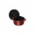 Staub Cast Iron 7-qt Round Cocotte - Grenadine Perspective: left