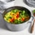 Staub Cast Iron 4-qt Round Cocotte - Graphite Grey Perspective: left
