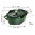 Staub Cast Iron Oval Cocotte, Dutch Oven, 5.75-quart, serves 5-6, Made in France, Basil Perspective: left
