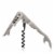Stainless Steel Double-Hinged TSA-Compliant Corkscrew Perspective: left