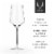 Viski Raye Crystal Angled Bordeaux Glasses Perspective: left