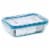 Snapware® Total Solution® Pyrex® Glass Rectangle Container with Lid - Blue / Clear Perspective: left