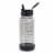 Takeya Mini Motivational Thermal Bottle - Stormy Black Perspective: left