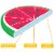 COMFY FLOATS Mesh Self-Expanding Memory Foam Roll Up Float Lounger, Watermelon Perspective: left