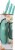 GreenPan Rio Frying Pan Set Healthy Ceramic Non Stick -Turquoise Perspective: left
