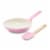 GreenPan Rio Frying Pan Healthy Ceramic Non Stick With Spatula - Pink Perspective: left