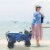 Mac Sports® Collapsible All Terrain Beach Utility Wagon - Blue / Black Perspective: left