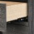 Adore Decor Micah 2 Drawer Nightstand Gray Perspective: left