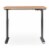 Serta Creativity Electric Height Adjustable Standing Desk Light Brown Perspective: left