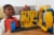 Mattel Hot Wheels® Track City Super Spin Tire Shop™ Play Set Perspective: left