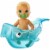 Barbie Skipper Babysitters Inc. Feeding and Bath-Time Playset with Color-Change Baby Doll Perspective: left