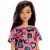 Barbie Brunette Doll Heart Print Dress and Platform Sneakers - Pink/Blue Perspective: left
