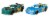 Disney Pixar Cars Herb Curbler & Michael Rotor Toy Racers Perspective: left