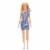 Barbie® Blonde Hair Blue Eyes with Short Blue Sequins Mini Dress and Silver Platform Shoes Perspective: left