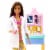 Barbie Pediatrician Playset, Brunette Doll, Exam Table, X-ray & Accessories Perspective: left