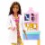 Barbie Pediatrician Playset, Brunette Doll, Exam Table, X-ray & Accessories Perspective: left