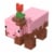 Mattel Minecraft Muddy Pig Figure Perspective: left