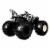 Mattel Hot Wheels Monster Trucks Zebra Shark Vehicle Perspective: left