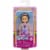 Barbie Chelsea Doll (6-inch Brunette) Wearing Tie-Dye Shorts, Molded Top & Yellow Shoes Perspective: left