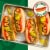 Nathan's Famous Bun Length Skinless Beef Hot Dog Franks Perspective: left