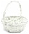 Holiday Home Easter Painted Split Willow Basket - White Perspective: left