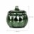 Holiday Home Glass Pumpkin Candle Sage Perspective: left