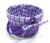 HH 7in Lined Bamboo Basket - Purple Perspective: left